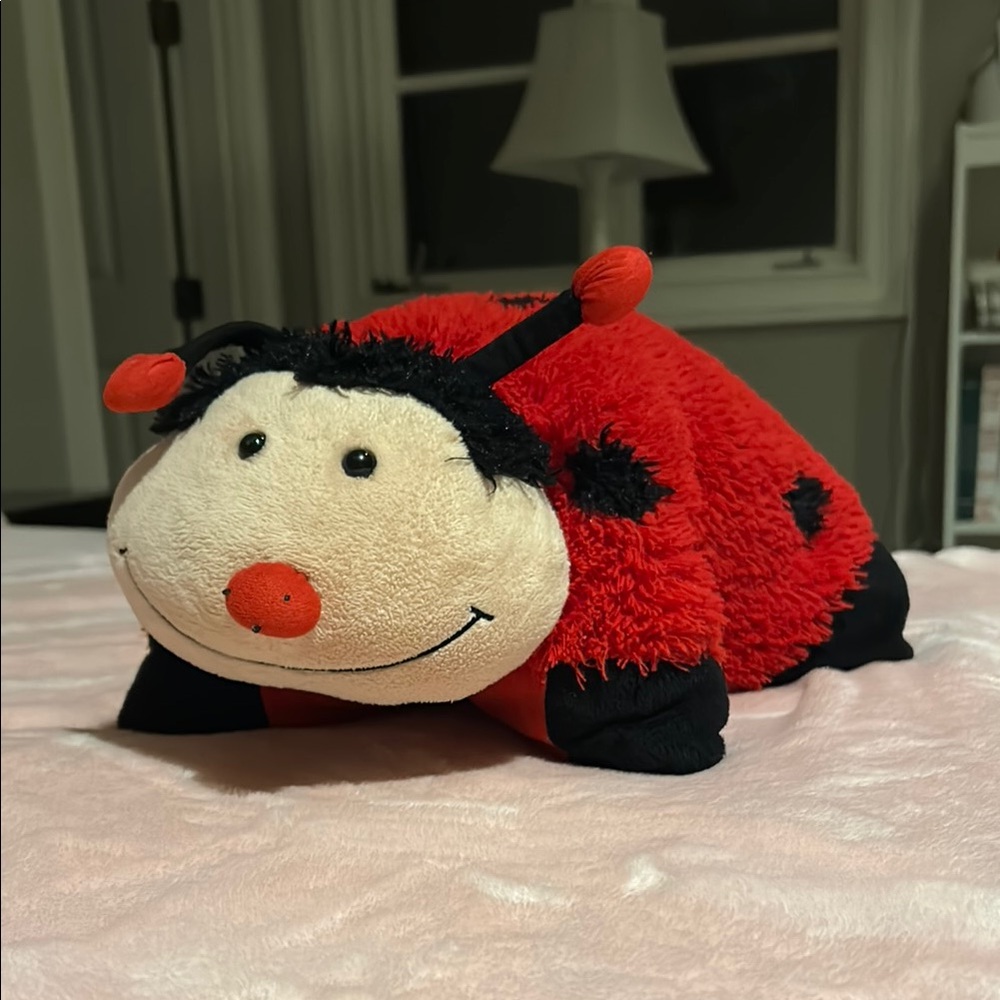 Cuddly Ladybug Stuffed Animal Toy - Red and Black